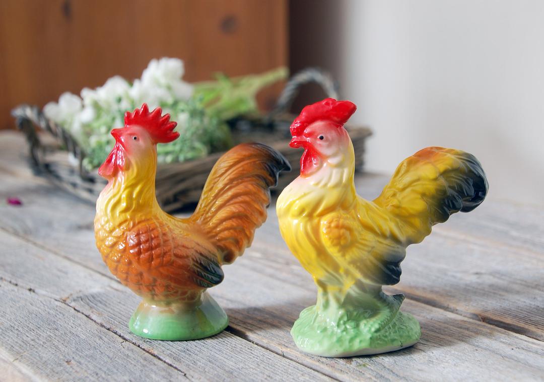 Chicken Rooster Farm Country Salt selling & Pepper Shaker Sugar bowl Creamer Table Decor