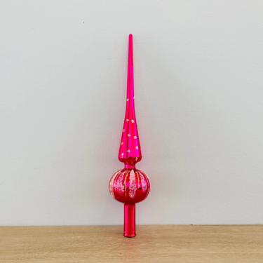 Vintage Pink Christmas Tree Topper Made in Italy 