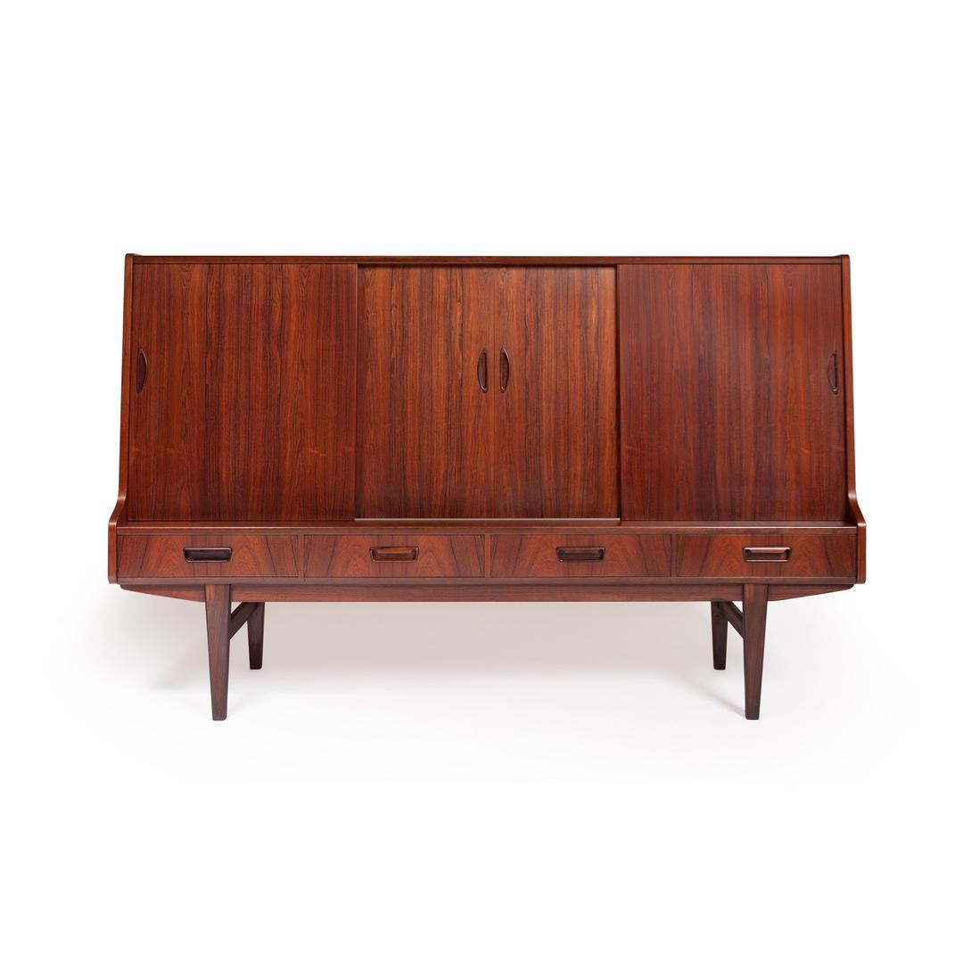 Danish MidCentury Brazilian Rosewood Credenza/Sideboard Midcentury