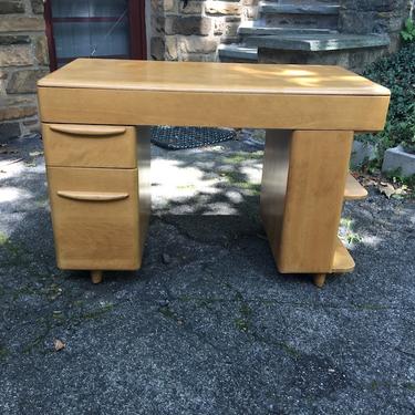 Heywood Wakefield desk with shelves