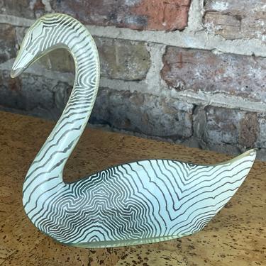 FREE SHIPPING Abraham Palatnik Lucite Swan 