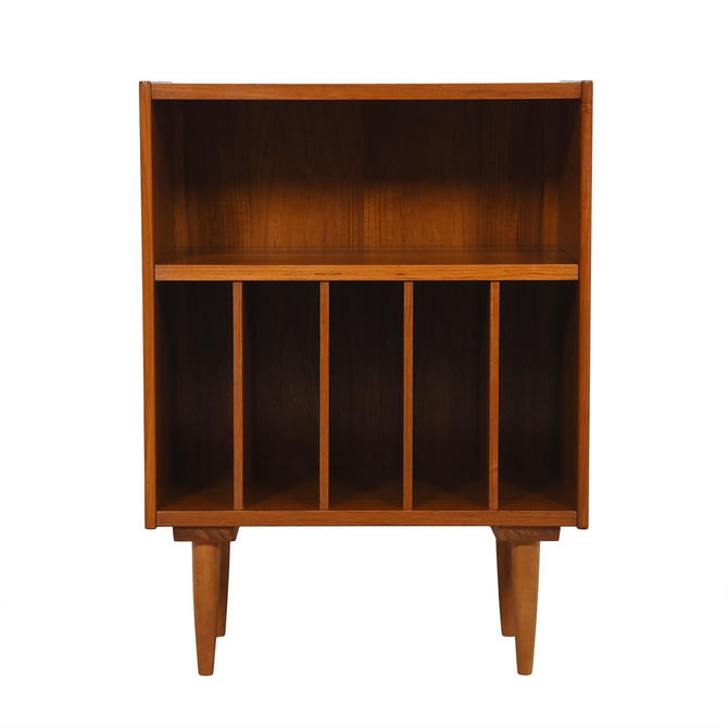 Danish Modern Teak Small Media Record Cabinet From Modern Mobler