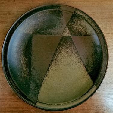 Vintage Iron Mountain Stoneware | Roan Mountain | 14&quot; Round Chop Plate Platter 114 | Nancy Patterson Lamb | TN 