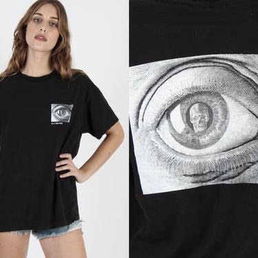 Vintage 90s MC Escher T Shirt Escher Eye of Death | American 