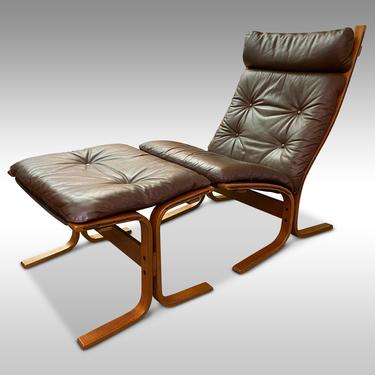 Ingmar Relling Siesta Lounge Chair and Ottoman for Westnofa, Circa 1970s - *Please ask for a shipping quote before you buy. 