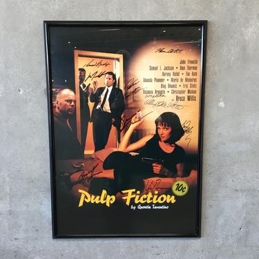 "Pulp Fiction" 1994 Cast Signed Poster