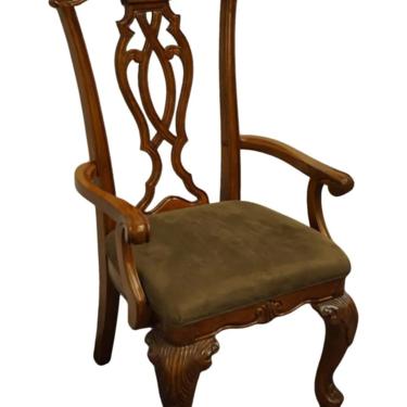 Davis International Mahogany Chippendale Style Dining Arm Chair 