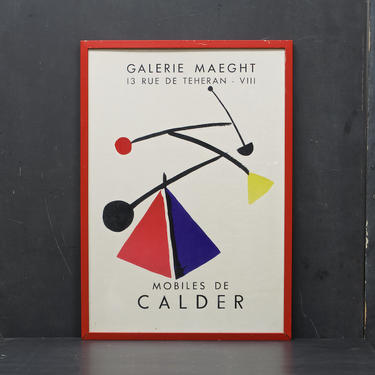 1954 Alexander Calder Galerie Maeght 13 Teheran Lithograph Poster