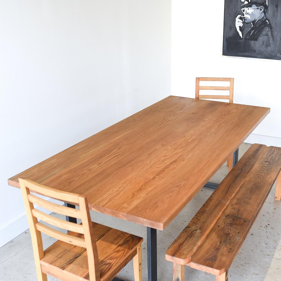 Dining Table / Solid White Oak Kitchen Table What We Make Chicago, IL