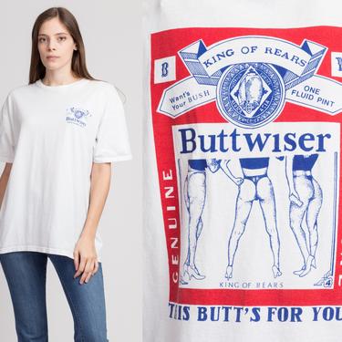 90s Buttweiser T Shirt - Extra Large | Vintage King Of