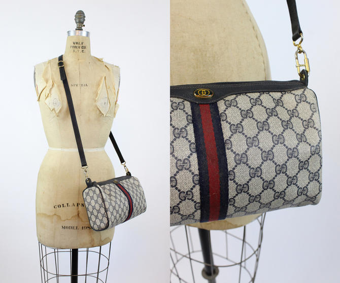 1980s Gucci logo crossbody bag vintage shoulderbag purse new in