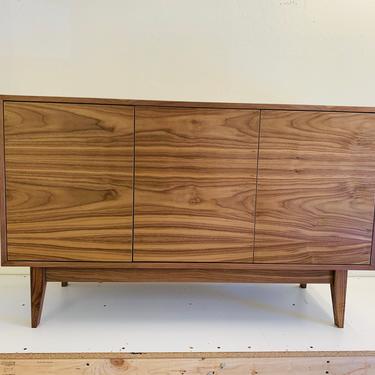 New Hand Built Mid Century Style TV Stand. Walnut 50