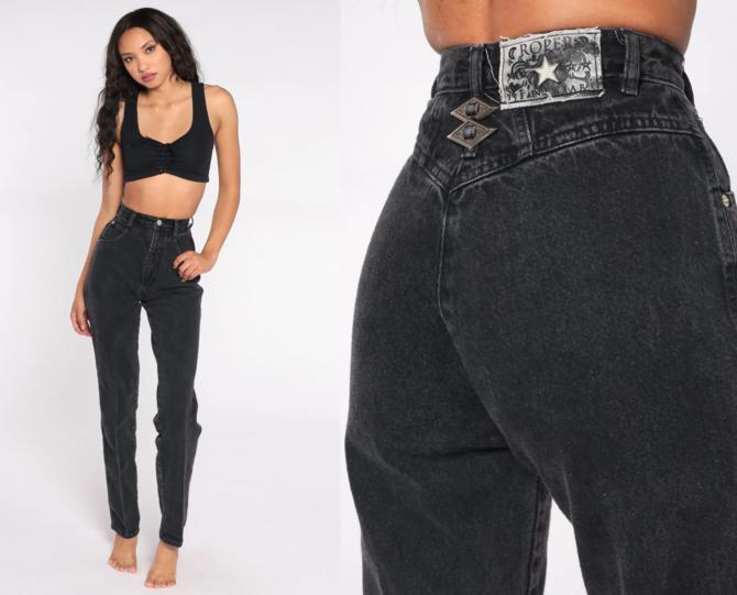 【soor ploom】Retro Jean  Black Denim 5y Soor Ploom - Retro Organic Cotton Jeans - Denim | Smallable
