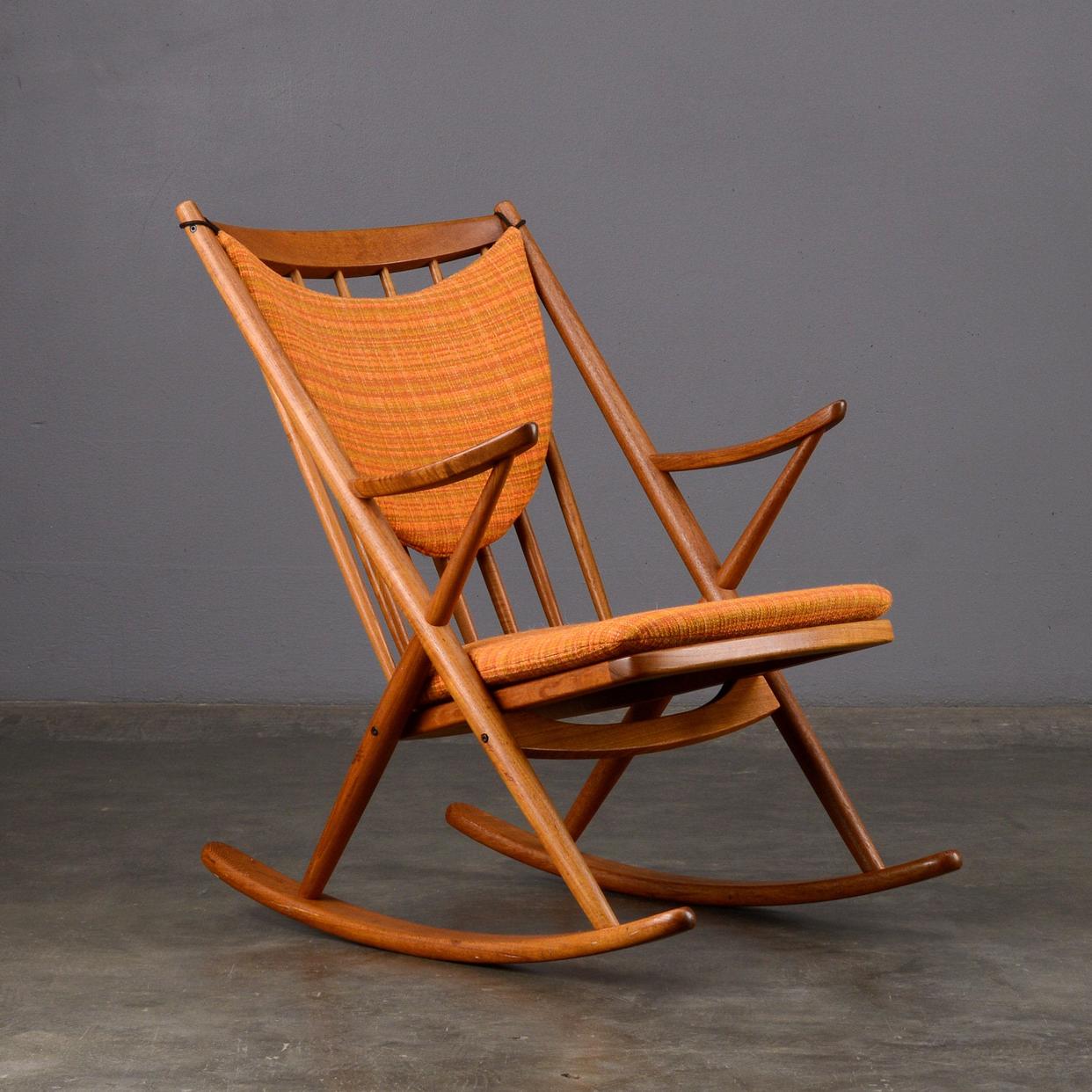 Frank Reenskaug Rocking Chair Danish Modern Teak | Madsen Modern ...
