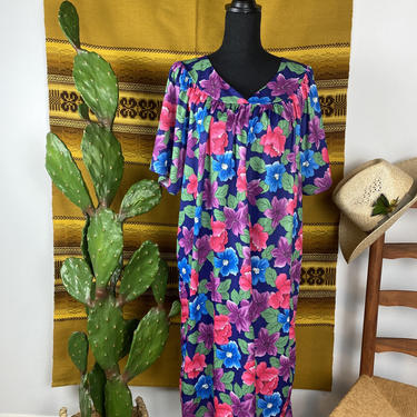 Vintage Hawaiian Muumuu Hawaiian Luau House Dress 