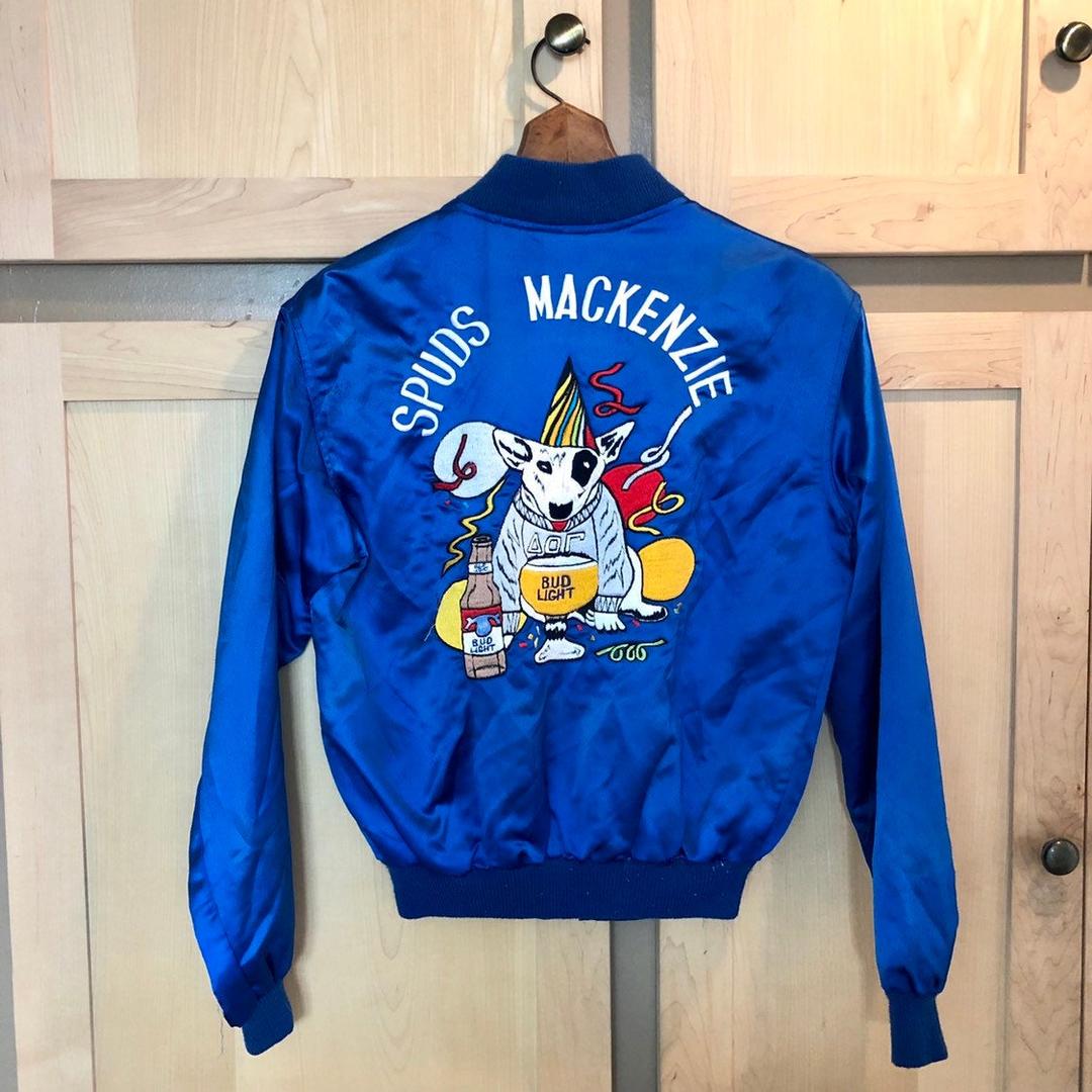 Vintage Spuds Mackenzie Jacket- XS 80s Track Jacket | Love It | Los ...