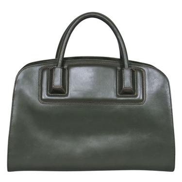 Zac Posen - Olive Green Smooth Leather Multi-Compartment Satchel