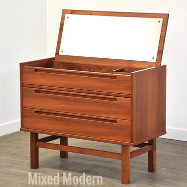Nils Jonsson Teak Vanity Dresser 