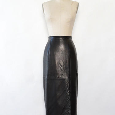 Buttery Leather Pencil Skirt S