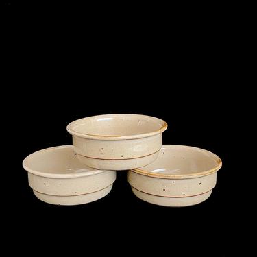 Vintage Mid Century Modern Dansk Speckled Earthenware Stoneware Brown Mist 6&amp;quot; Bowls Neils Refsgaard Design Japan MCM 