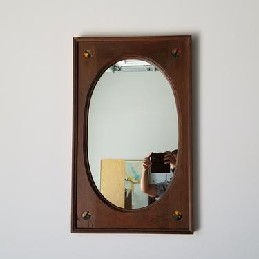 1970's Vintage Art Handmade Wall Mirror . 
