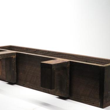 Balcony Rail Planter Box - Dark Stain 