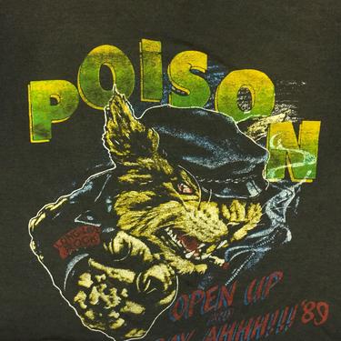 Ultra Cool 1989 Poison & Tesla Cropped Tour Tee 