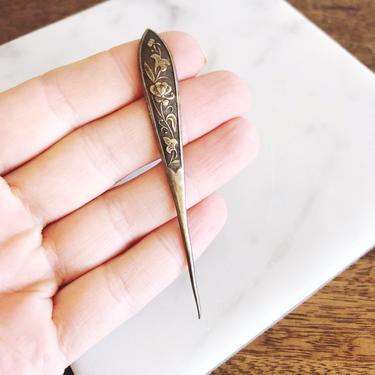 Vintage Chinese Silver Hair / Hat Pin 