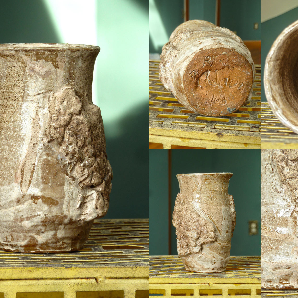 Vintage Studio Pottery Brutalist Vase Signed and Dated 1968 | Fly Times ...