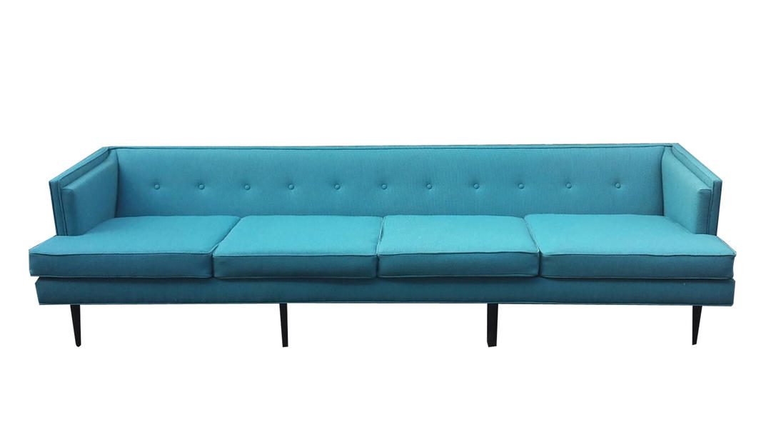 MidCentury Modern Turquoise Sofa Barefoot Dwelling Annapolis, MD