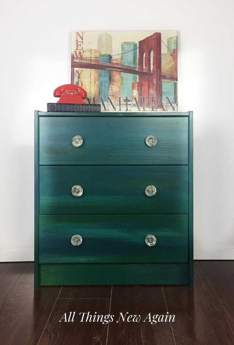 Green Dresser Emerald Green Dresser Small Chest Of Drawers Bedroom Furniture Large Nightstand 3 Drawer Dresser Green Nightstand By