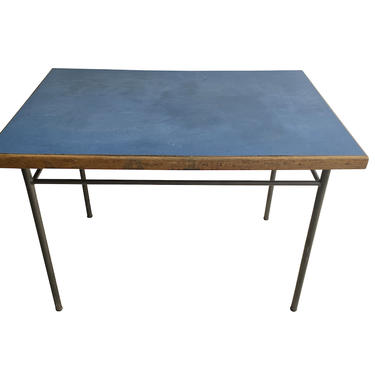 Blue Top Table, Style of Prouve, France, 1940’s