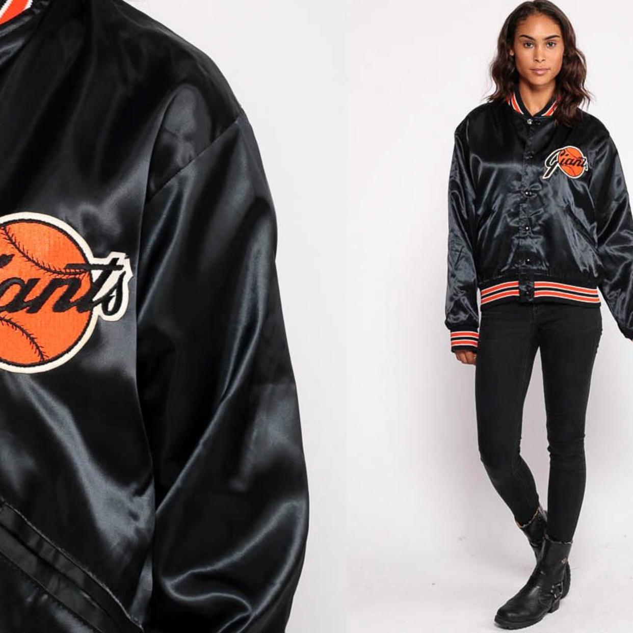 Satin Baseball Jacket San Francisco Giants Jacket 80s | Shop Exile 