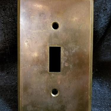 Vintage Bryant Brass Light Switch Cover Plate
