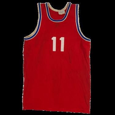 Vintage POST MFG CO. N.Y. "Nylon" #11 Basketball Jersey