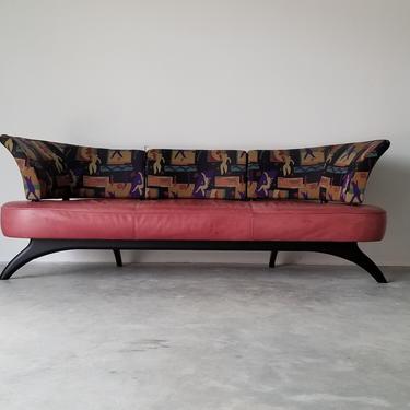 1980s Postmodern Sofa by Vatne Mobler. 