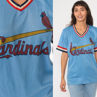 Vintage T-Shirt, ST LOUIS Cardinals Baseball Sports Pullover Top Shirt  Graphic Tee 80s