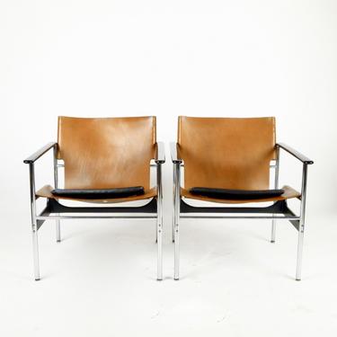 Pair of Charles Pollock Lounge Chairs
