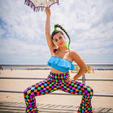 Rave Pants - Shop Neon Green Rave Flare Pants Online