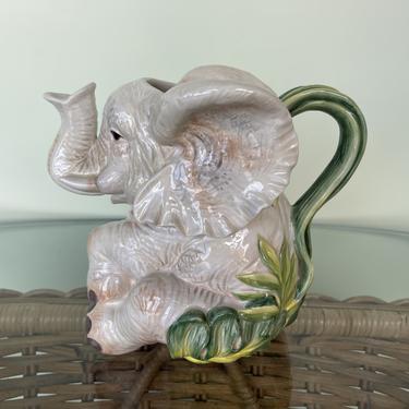 Fitz and Floyd Elephant Pitcher