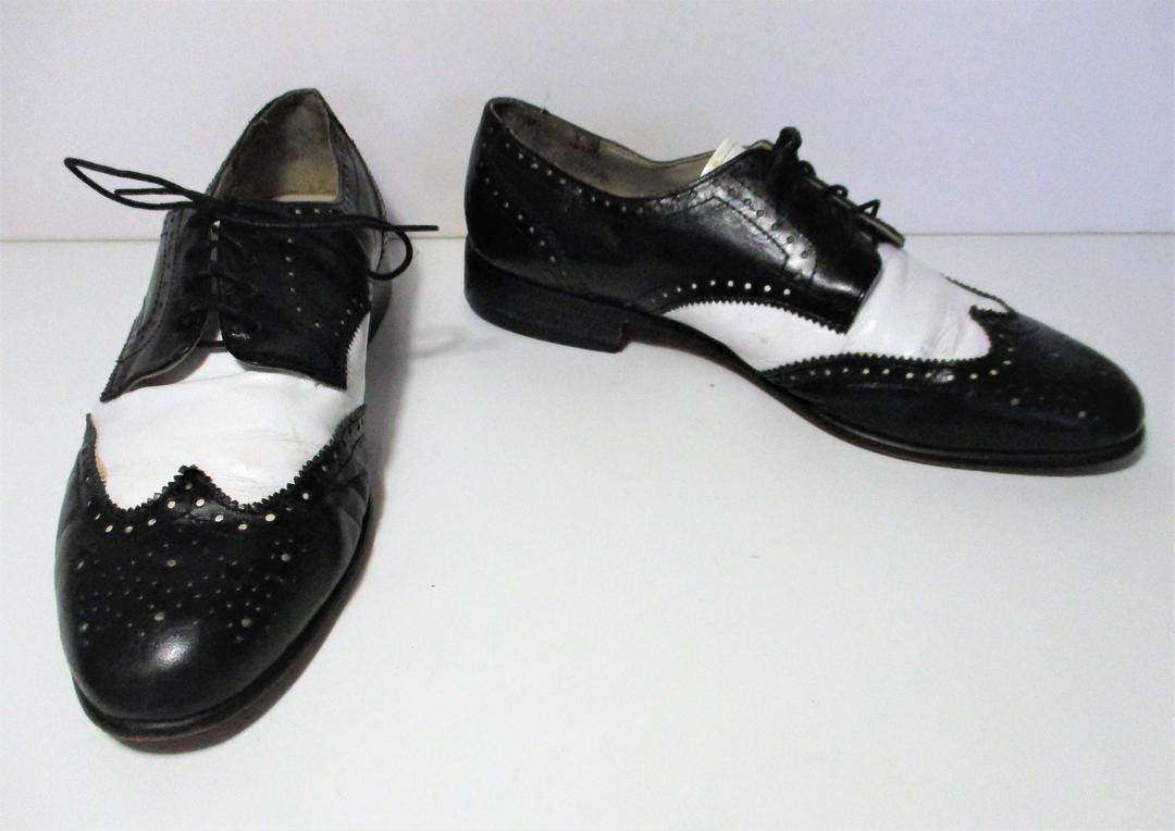 Mens Dress Shoes Vintage 1980s Saks Fifth Avenue Black 