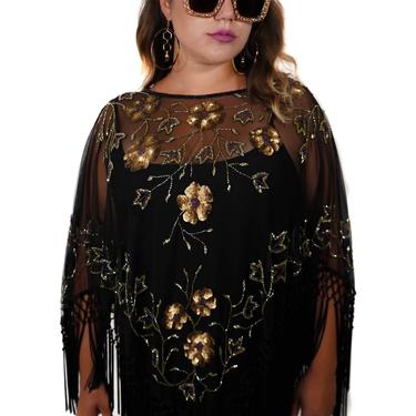 Golden Glam Poncho
