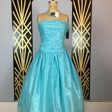 1980s prom dress