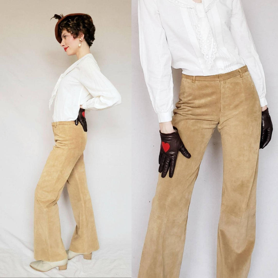argue BUFFY VINTAGE PANTS DARK CAMEL - メルカリ