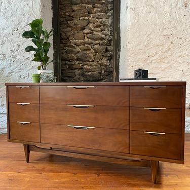 Mid century dresser Kent Coffey nine drawer dresser mid century modern chest of drawers 