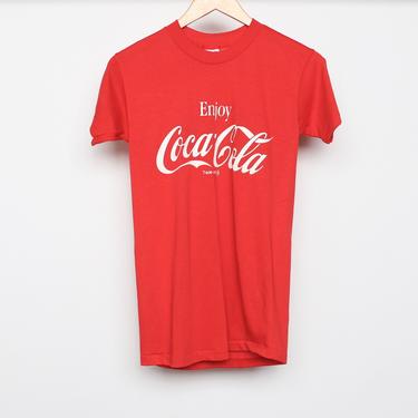 vintage 1980s DEADSTOCK Coca-Cola &quot;Enjoy Coca-Cola&quot; authentic vintage never worn t-shirt 