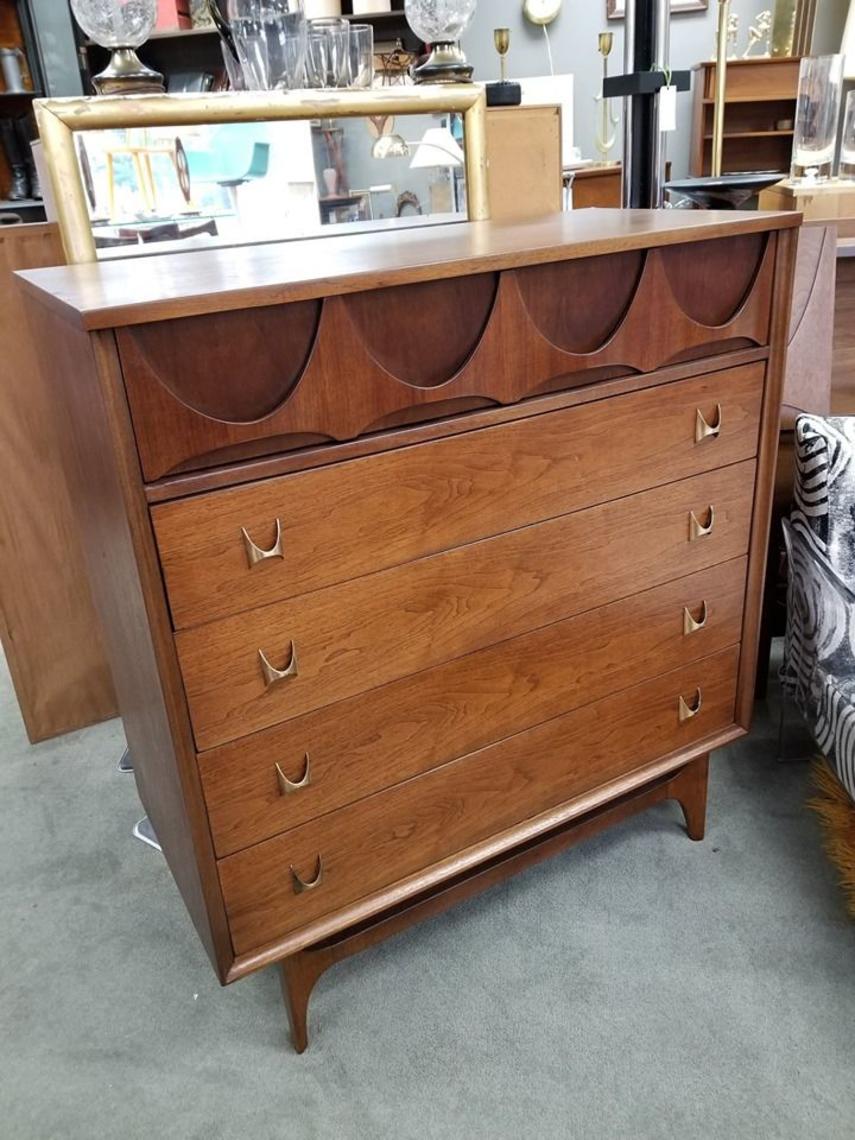 Mid Century Modern Highboy Dresser From The Brasilia Collection By