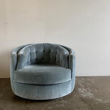 Mid Century barrel swivel Lounge chair 
