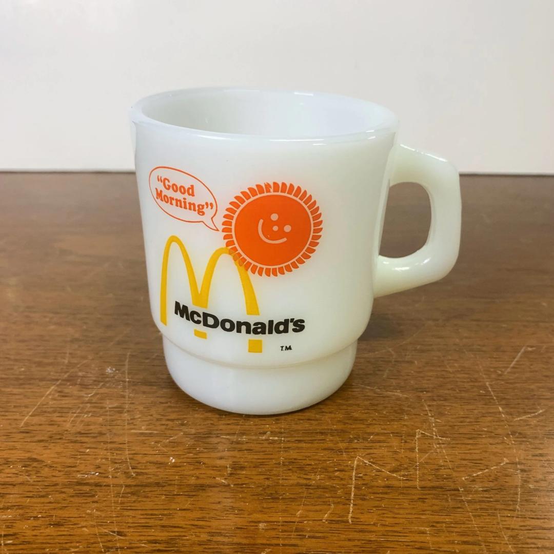 Vintage Anchor Hocking Milk Glass McDonalds Coffee Mug | Over the Years |  Silver Spring, MD