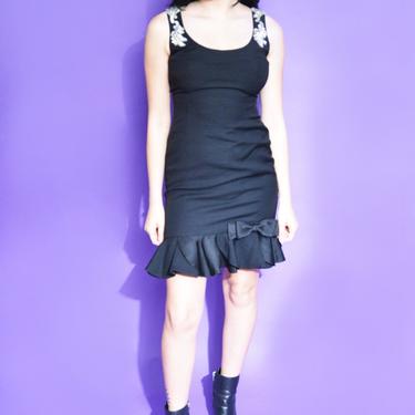 90s Little Black Cocktail Dress x-small, small 
